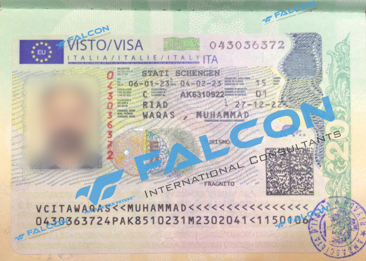 Italy visa approval for Pakistani nationality